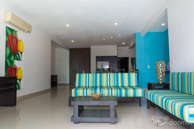 In front of the beach: Wonderful Apartment in Riviera Maya