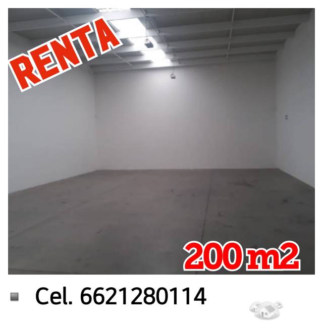 Bodega en renta 200 m2.