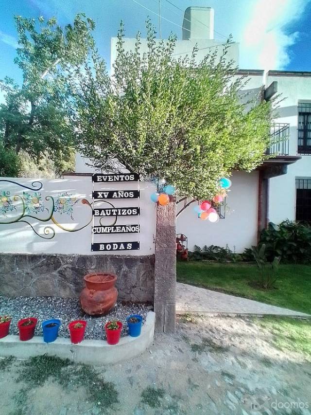 Casa con jardín y alberca privada para evento en Tequisquiapan
