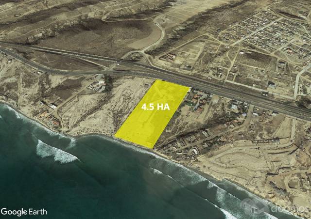 Venta de Terreno frente al mar, Puerto Nuevo, Rosarito, 4.5 HA.