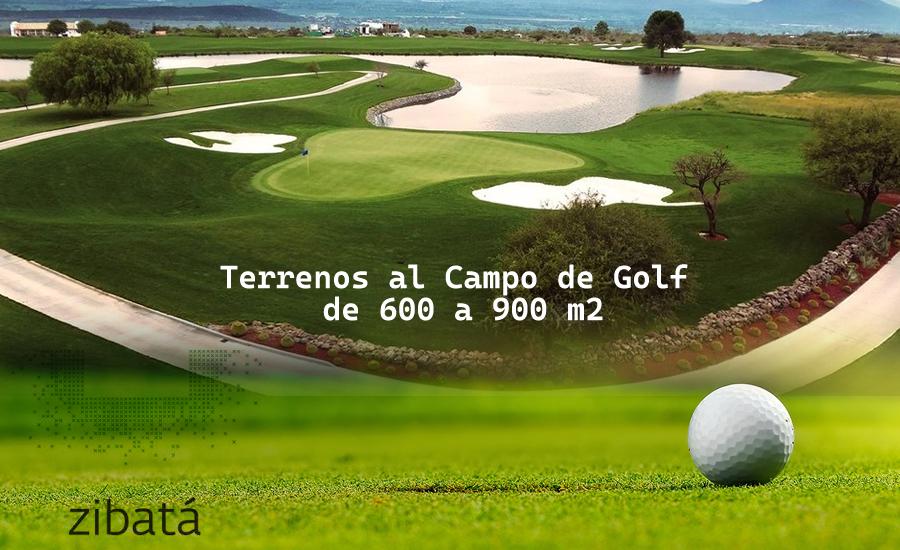 Hermosos Terrenos al Campo de Golf de Zibata, de 600 m2 hasta 900 m2, PREMIUM !!