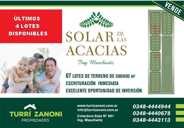 Últimos lotes disponibles - Solar de las Acacias - Ingeniero Maschwitz