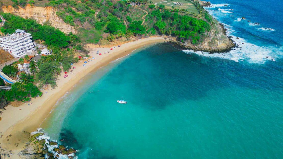 Departamento de 2 habitaciones con vista al mar en Puerto Escondido