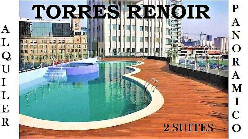 Alquiler AMOBLADO TORRES RENOIR Puerto Madero 2 suites - piso 25 MEJORADO