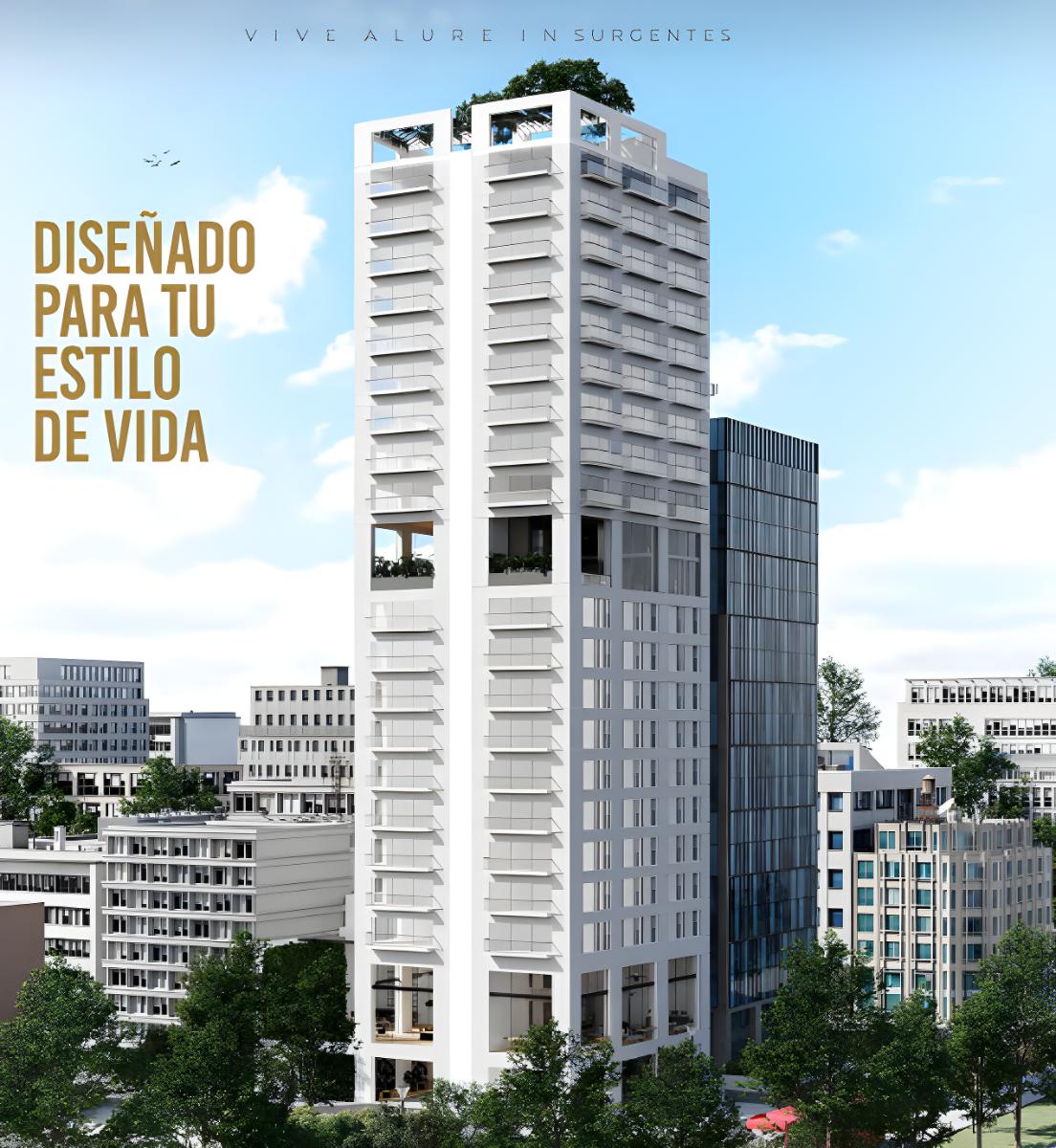 Departamento en Venta en Insurgentes Alure (m2d2932)