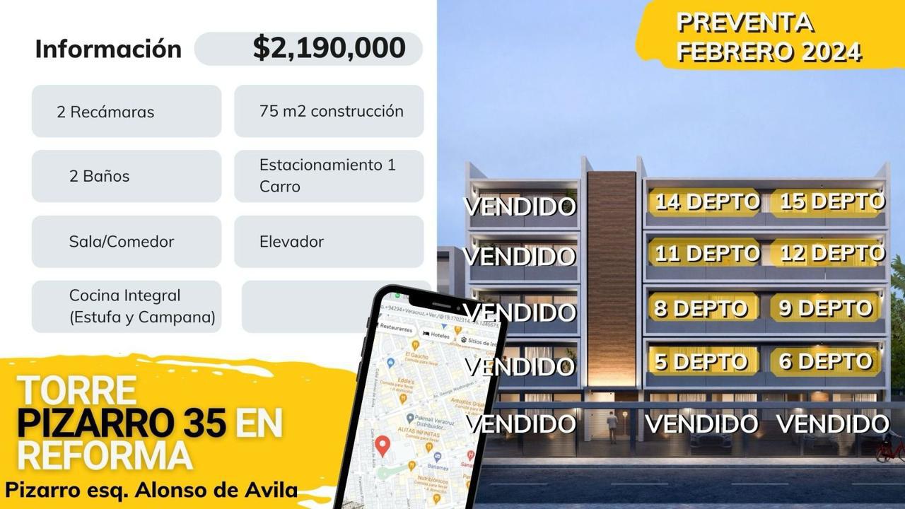 DEPARTAMENTO EN VENTA EN VERACRUZ