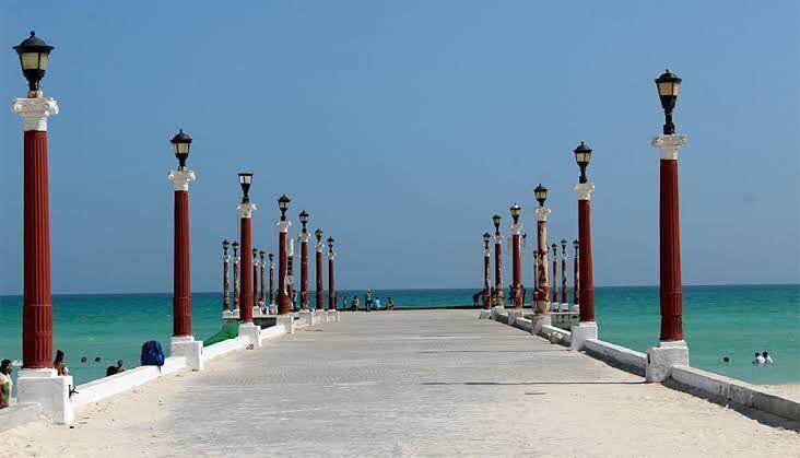 TERRENO FRENTE AL MAR DE 20 METROS LINEALES EN SISAL EN MÉRIDA YUCATÁN