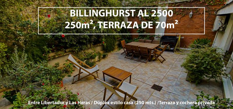 Retasado VENTA! Oportunidad Unica, Duplex estilo casa en Palermo con Terraza 70m!!