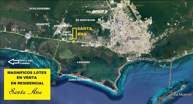 Terreno en Venta en Cancún, 10 de enganche y mensualidades fijas