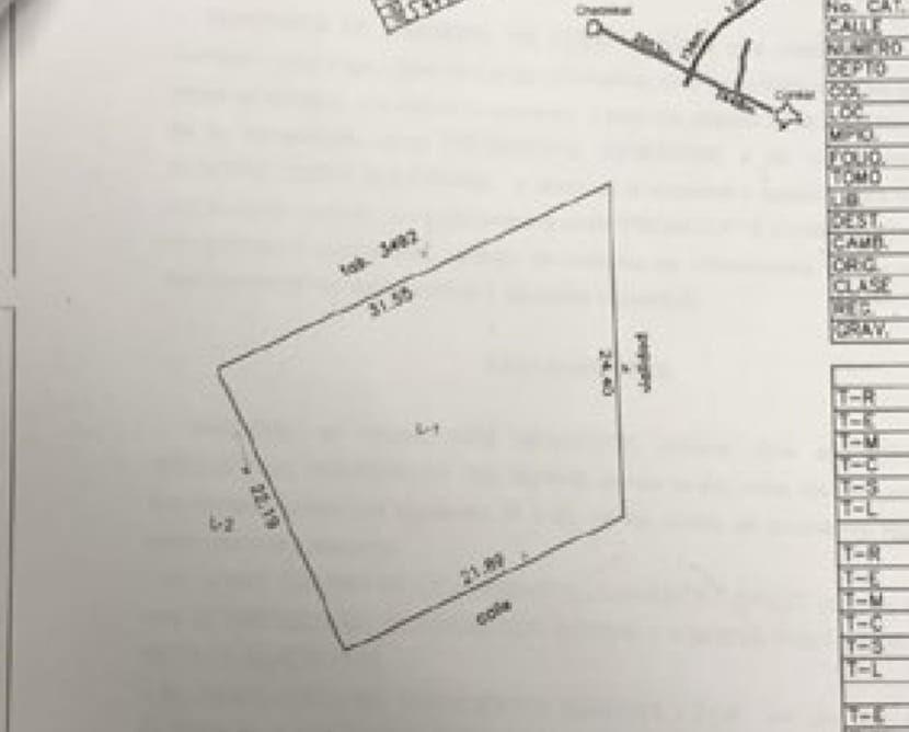 terreno sobre carr. Conkal - Chicxulub pto.