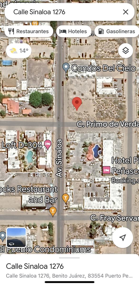 Terreno en comercial en venta en esquina en la ciudad de Puerto peñasco