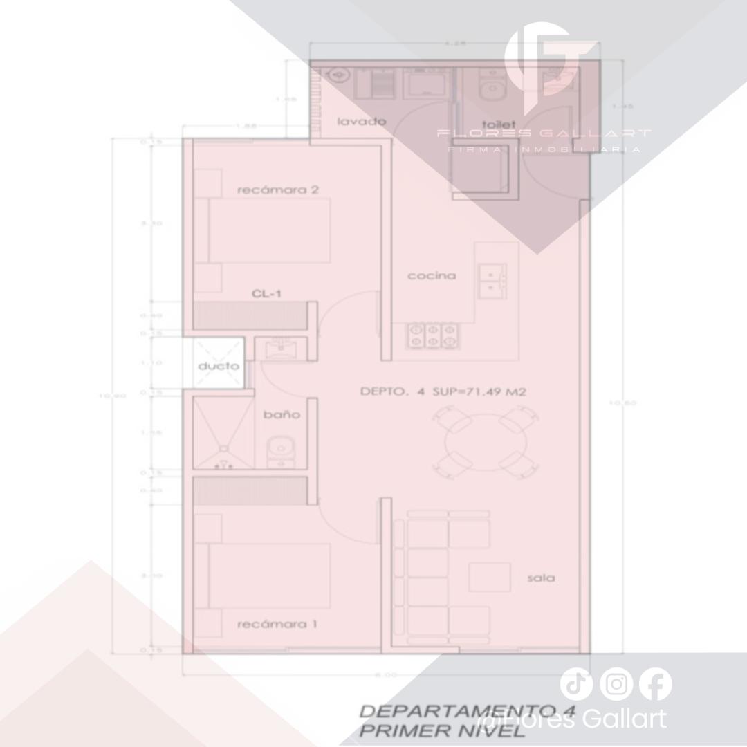 Departamento en Preventa en Fraccionamiento  Lindavista,  Aguascalientes