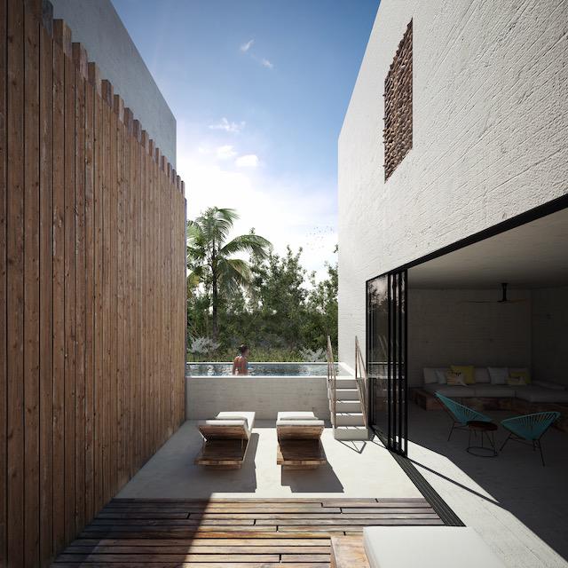 VILLA TIPO ESTUDIO  1REC.  ALBERCA DE INMERSIÓN - LA VELETA -TULUM