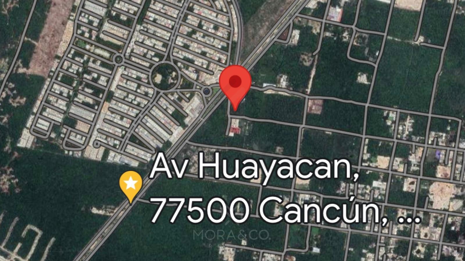 TERRENO EN VENTA Av. HUAYACAN, EN ESQUINA, A UN COSTADO DE REFACCIONARIA ANCONA