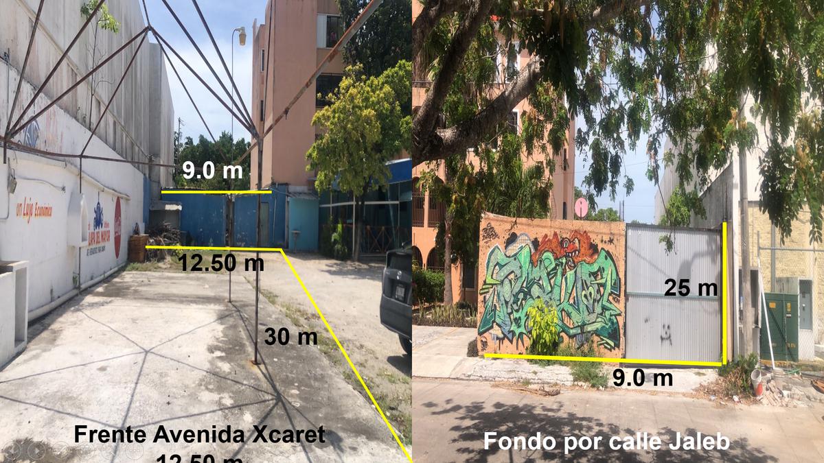 5 Lotes de Terreno en Venta con 1,725 m2 en Avenida Xcaret, Cancún Centro