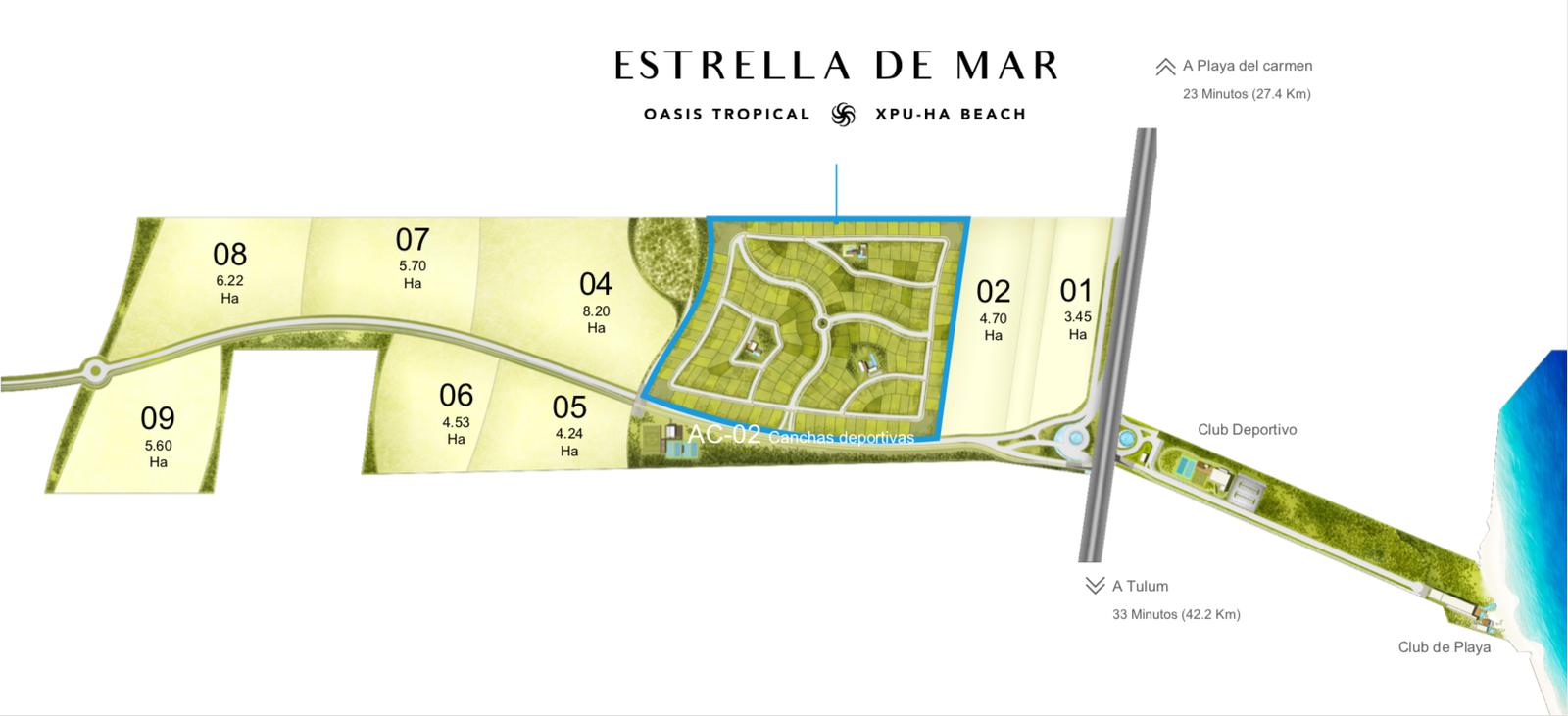 TERRENO EN VENTA EN XPUHA BEACH PLAYA DEL CARMEN CON CLUB DE PLAYA