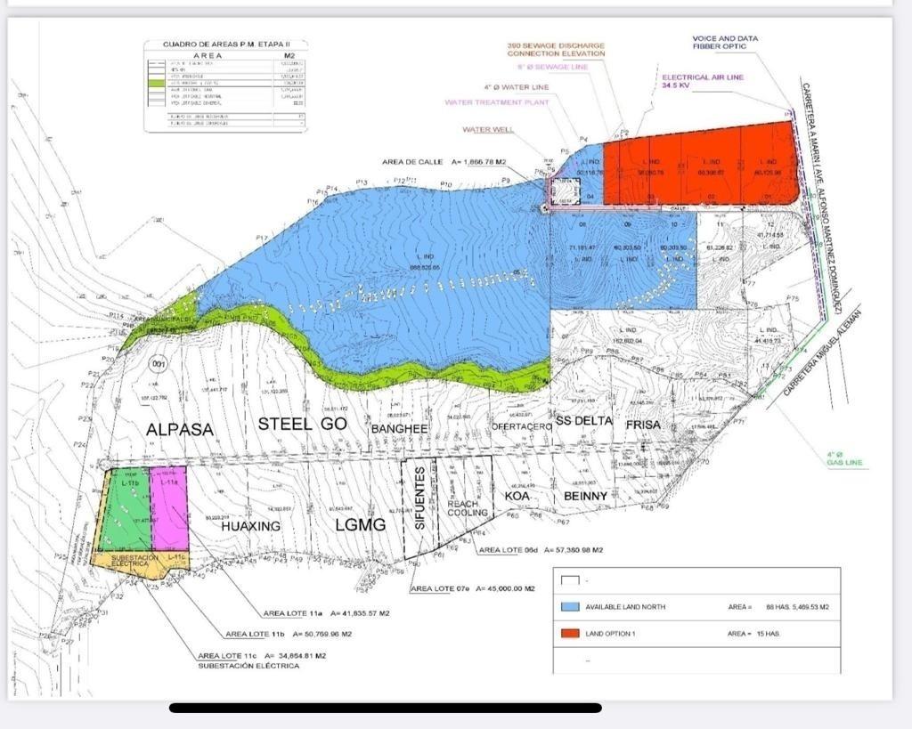 Terreno industrial en venta en Marin, N.L.