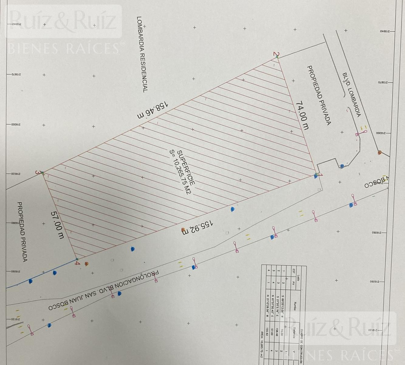 TERRENO EN VENTA BLVD. SAN JUAN BOSCO CON 10,265.75 M2