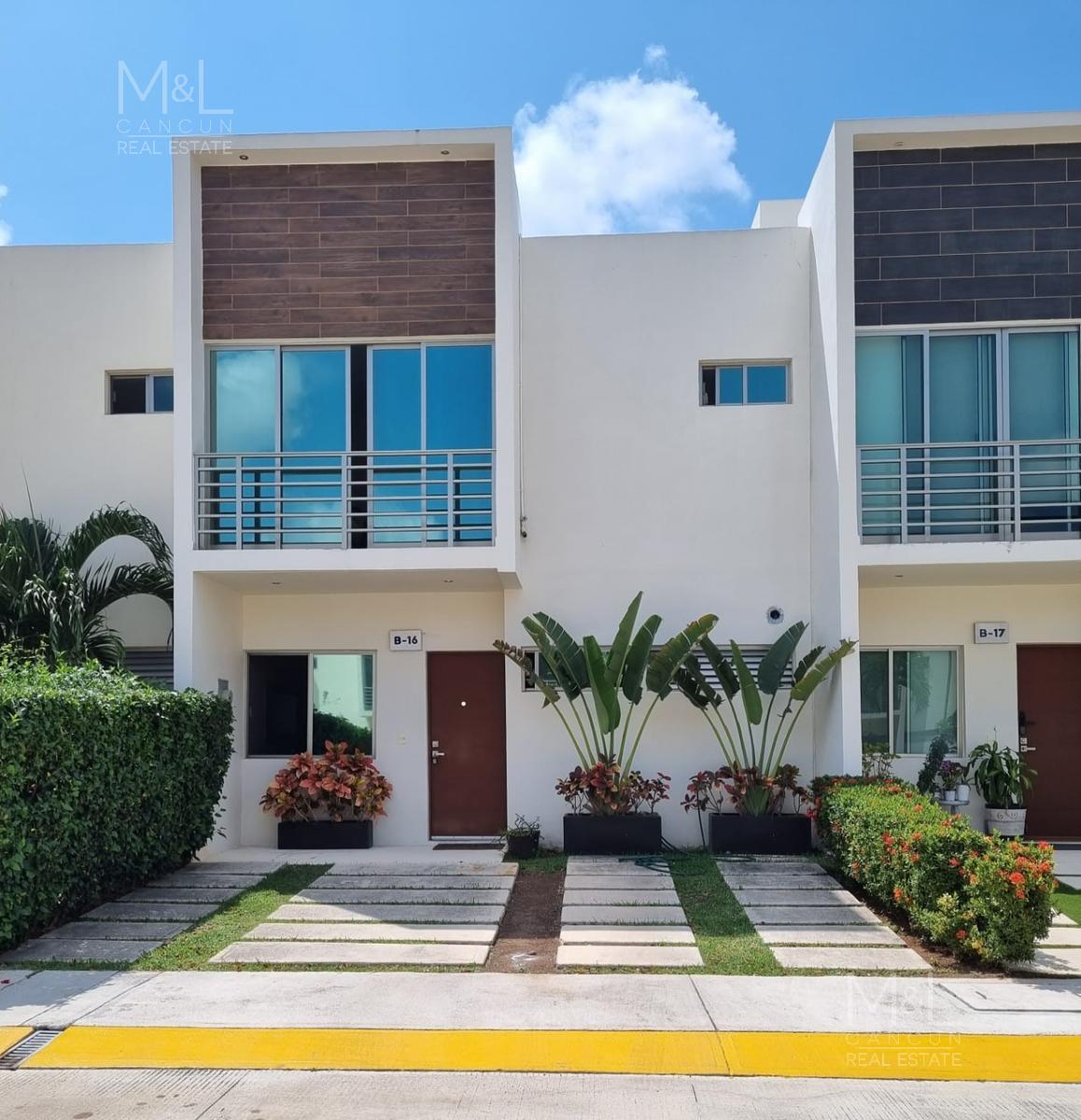 Casa en Venta en Cancún. Condominio DUKE en Long Island 3 recámaras. Avenida Huayacán