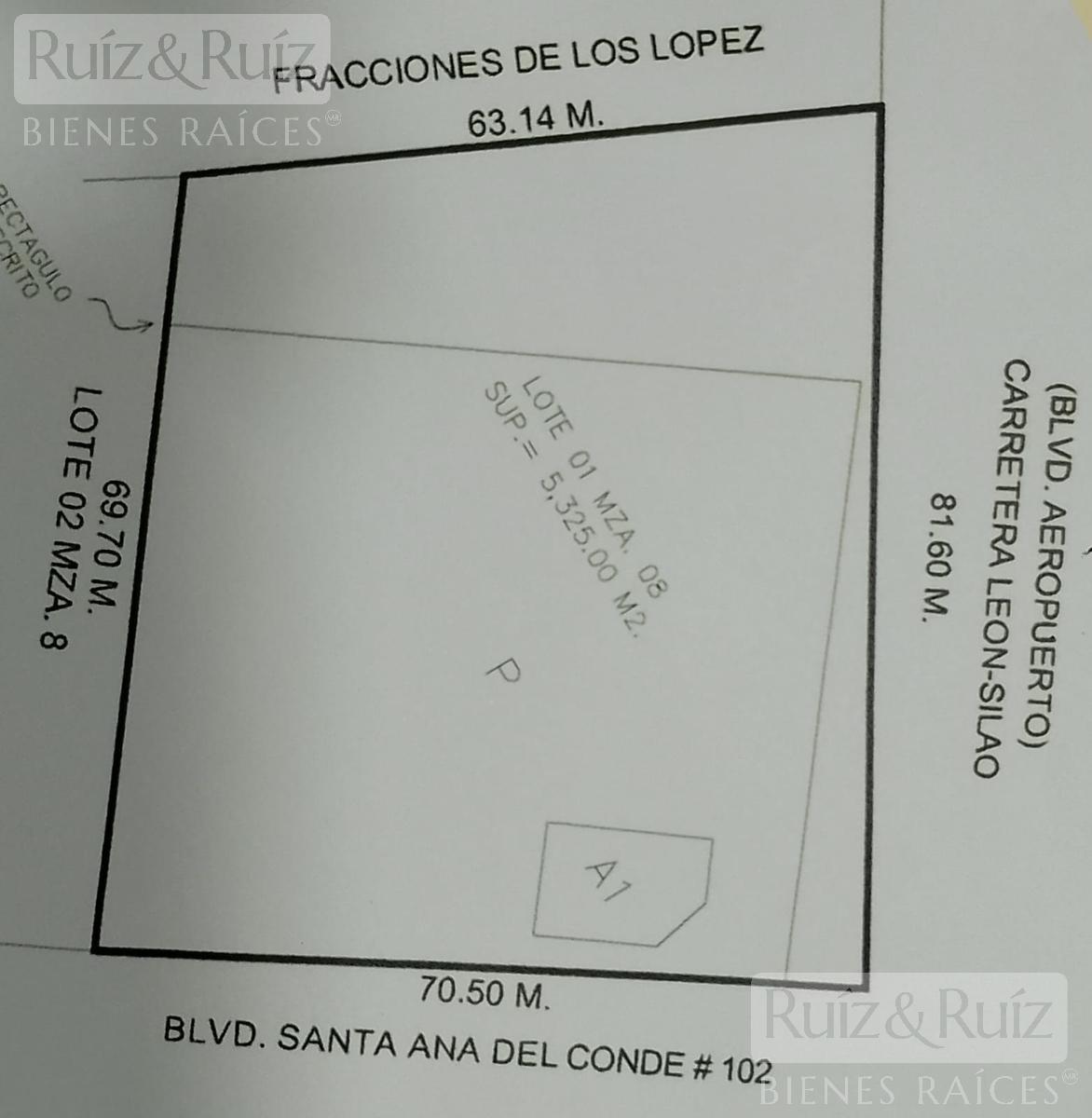 TERRENO EN VENTA, UBICADO EN  BLVD. AEROPUERTO, ESQUINA CON BLVD. SANTA ANA DEL CONDE.