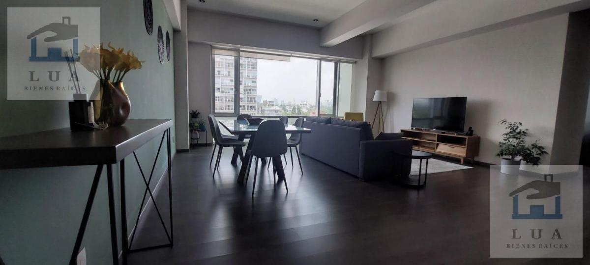 RENTA DEPTO 110 M2 AMUEBLADO COL. CONDESA, CUAUHTÉMOC