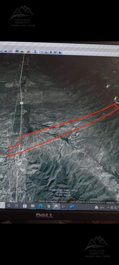 TERRENO EN VENTA DE 672 HECTÁREAS FRENTE A CARRETERA A COLOMBIA SALINAS VICTORIA NUEVO LEÓN