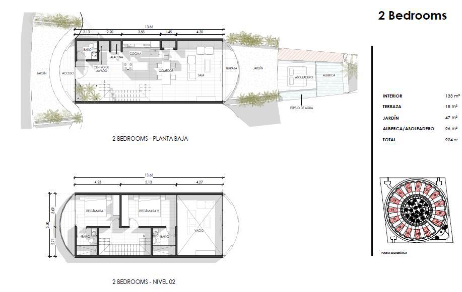 Villas en venta en Mistiq Tulum de 2 y 3 recámaras