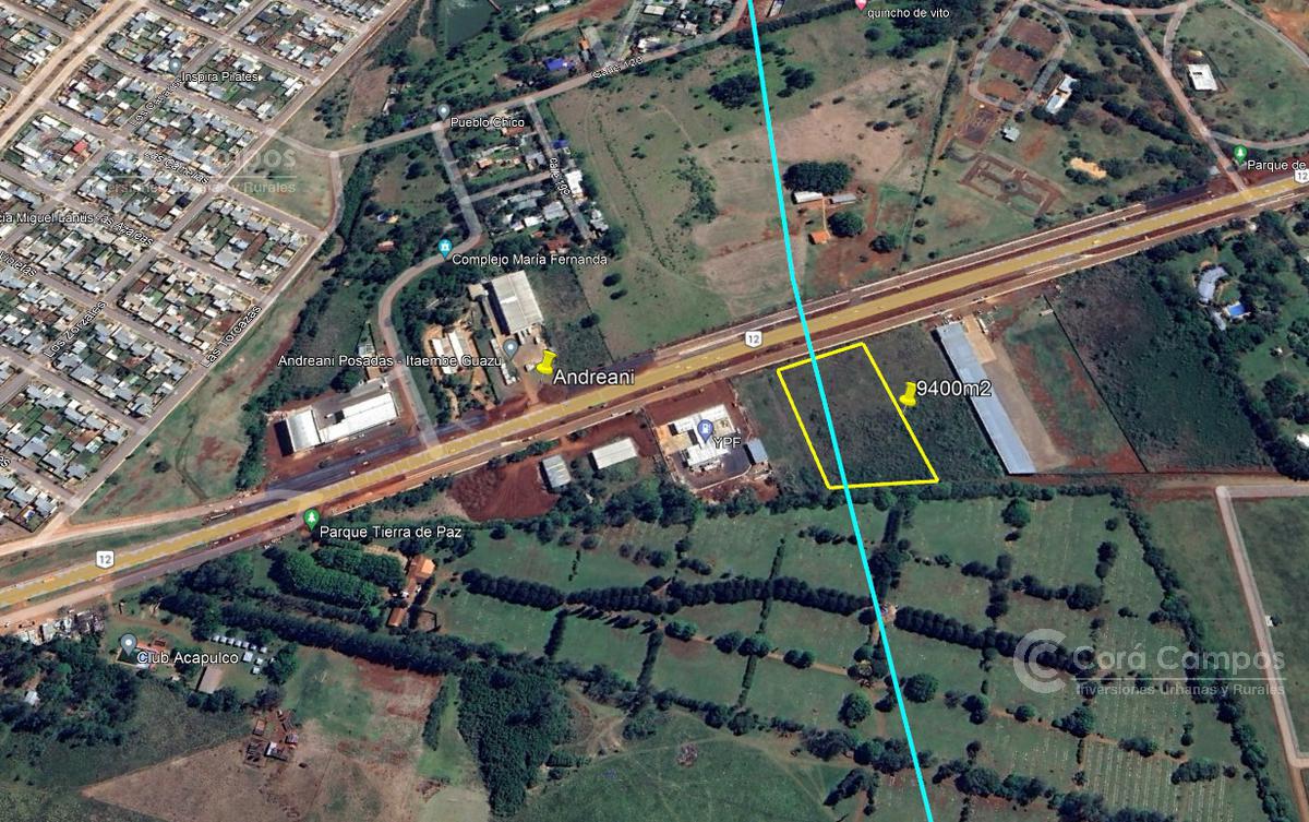 Terreno en venta Sobre ruta 12, Posadas, Misiones.