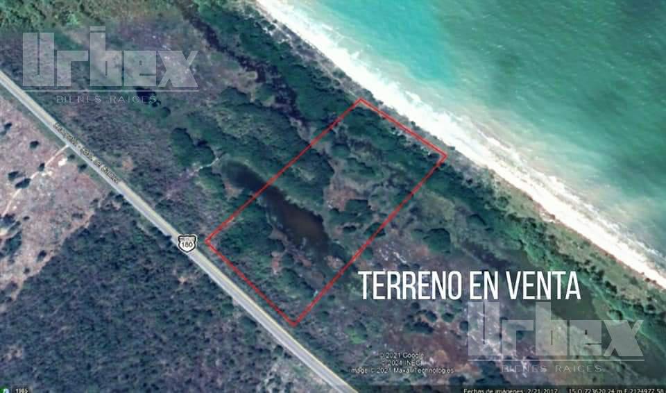 SE VENDE TERRENO CON FRENTE DE PLAYA EN CARRETERA FEDERAL CHAMPOTON - CIUDAD DEL CARMEN