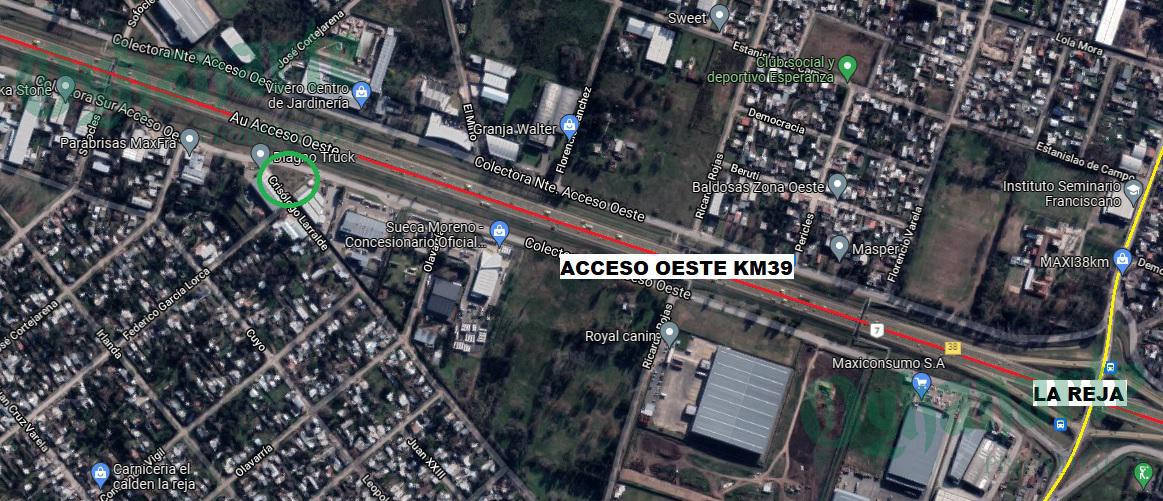 ALQUILER y VENTA de LOTE INDUSTRIAL sobre ACCESO OESTE