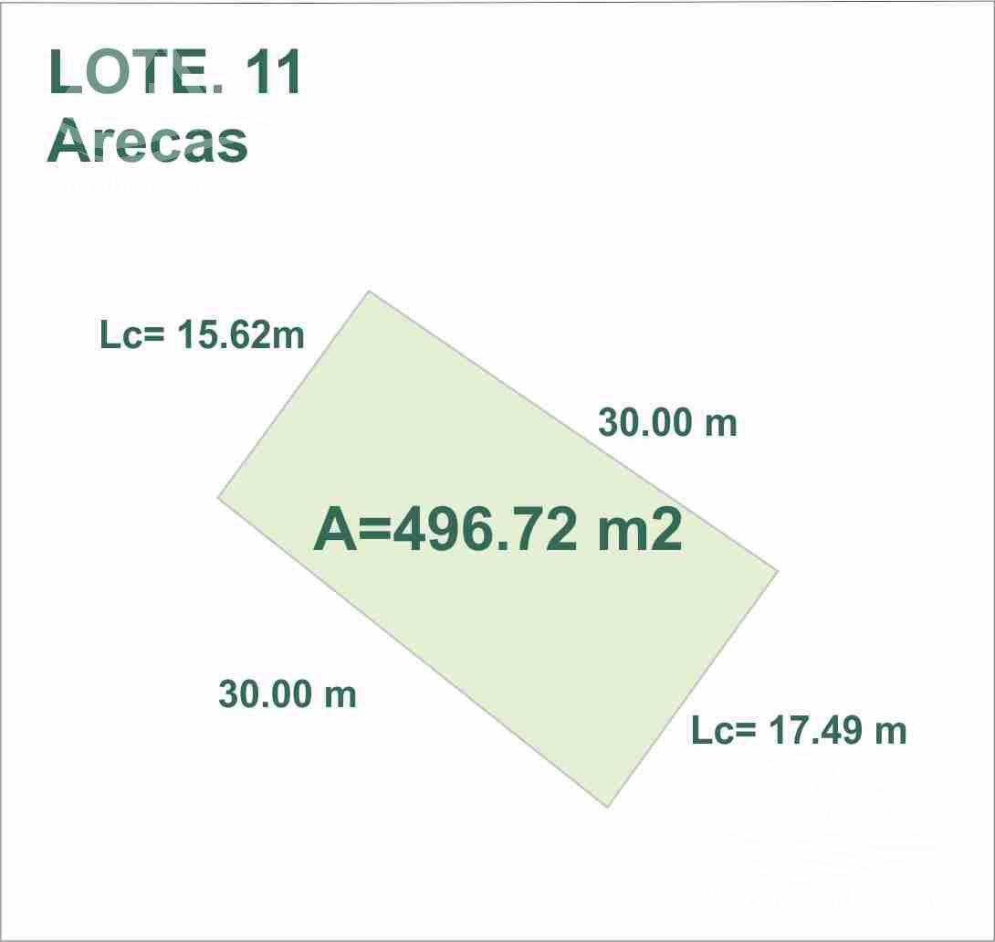 Terreno en  Residencial Lagos del Sol Arecas 11 B-GGZ6888