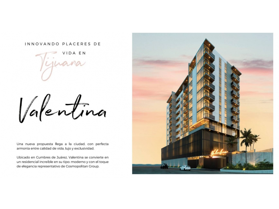 DEPARTAMENTO DE  66.35 M2 EN  VALENTINA HIGHER LIVING TIJUANA