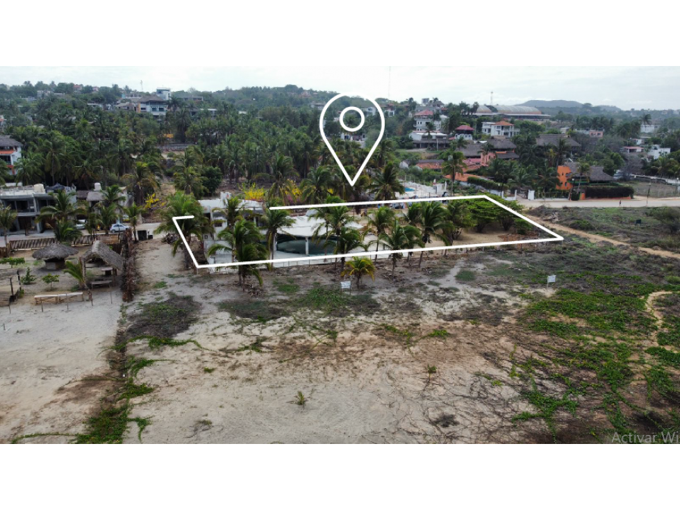 Zicatela, Colotepec / 1200 m2 con concesión / frente de playa