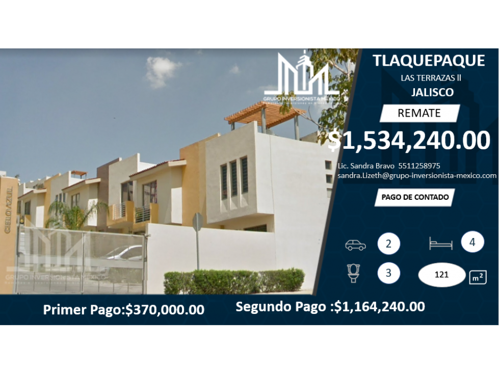 REMTAE!!  $1,624,400 FABULOSA CASA EN CONDOMINIO EN TLEQUEPAQUE