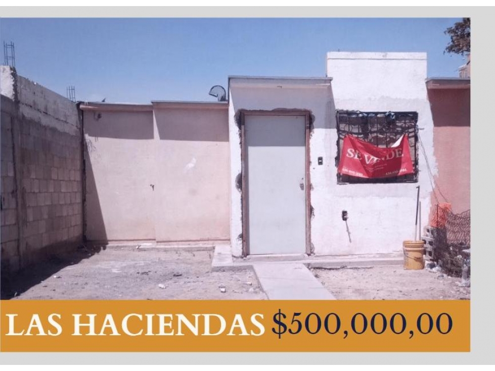 TU CASA NUEVA EN LAS HACIENDAS CALLE H. TIERRA BLANCA