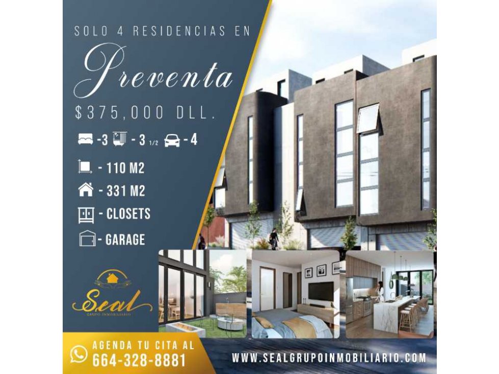 PREVENTA SOLO 4 CASAS A 2 MIN DE PASEO CHAPULTEPEC